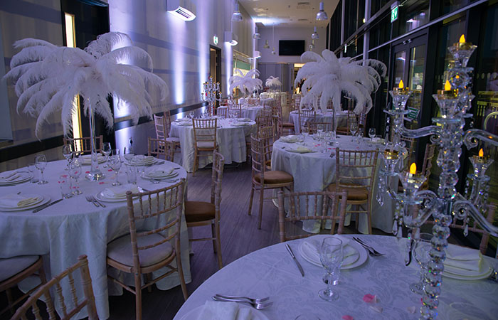 Evening party table at Arbour Park