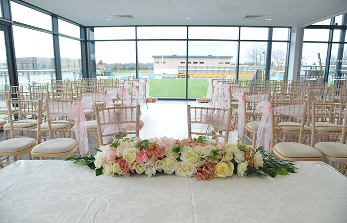Wedding setting 2 on the first floor at Arbour Park.