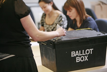 A ballot box