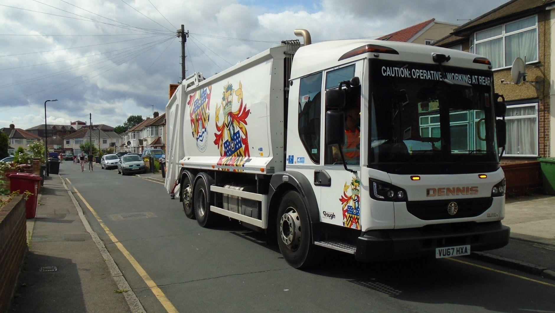 A bin lorry