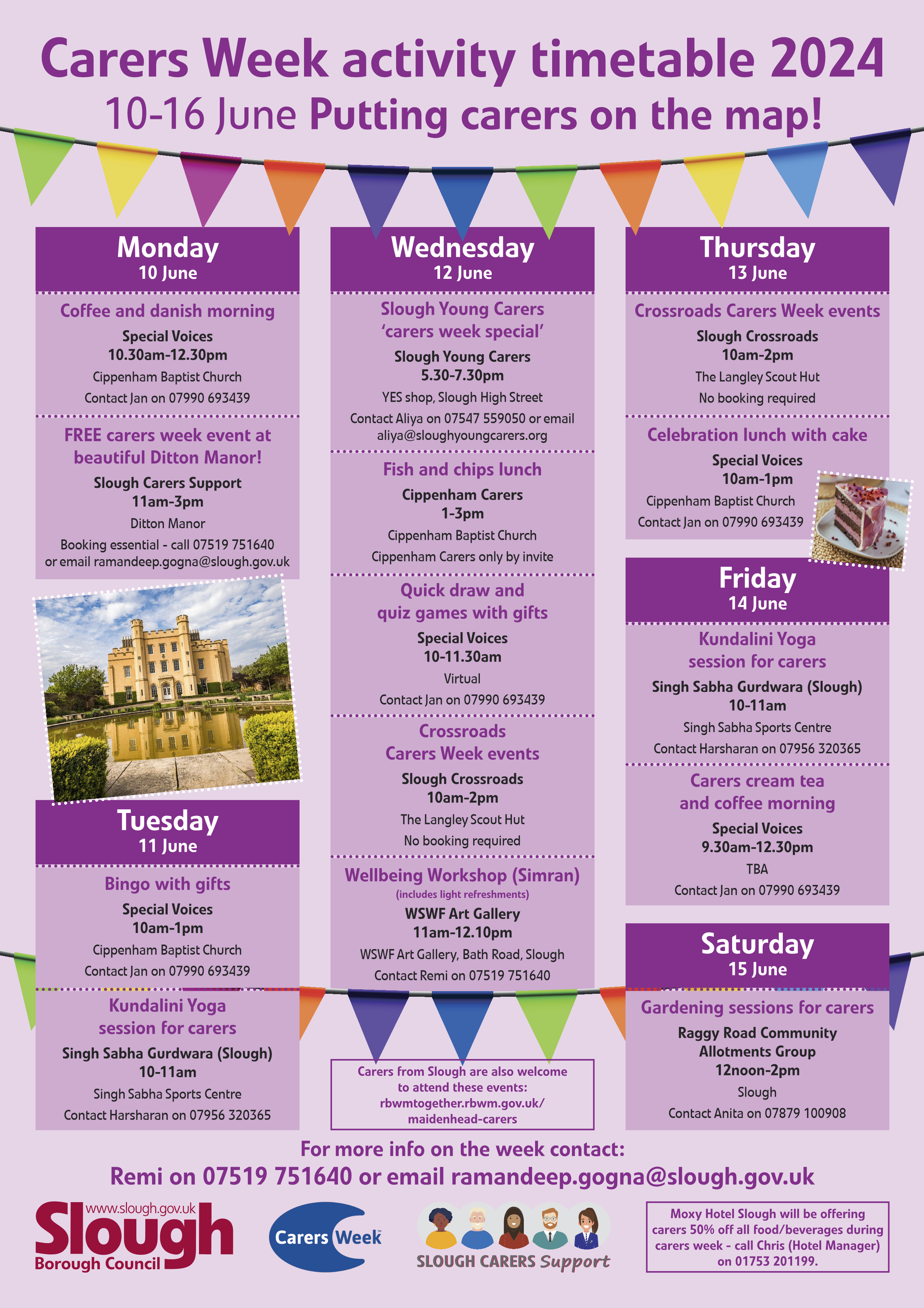 Carers week timetable