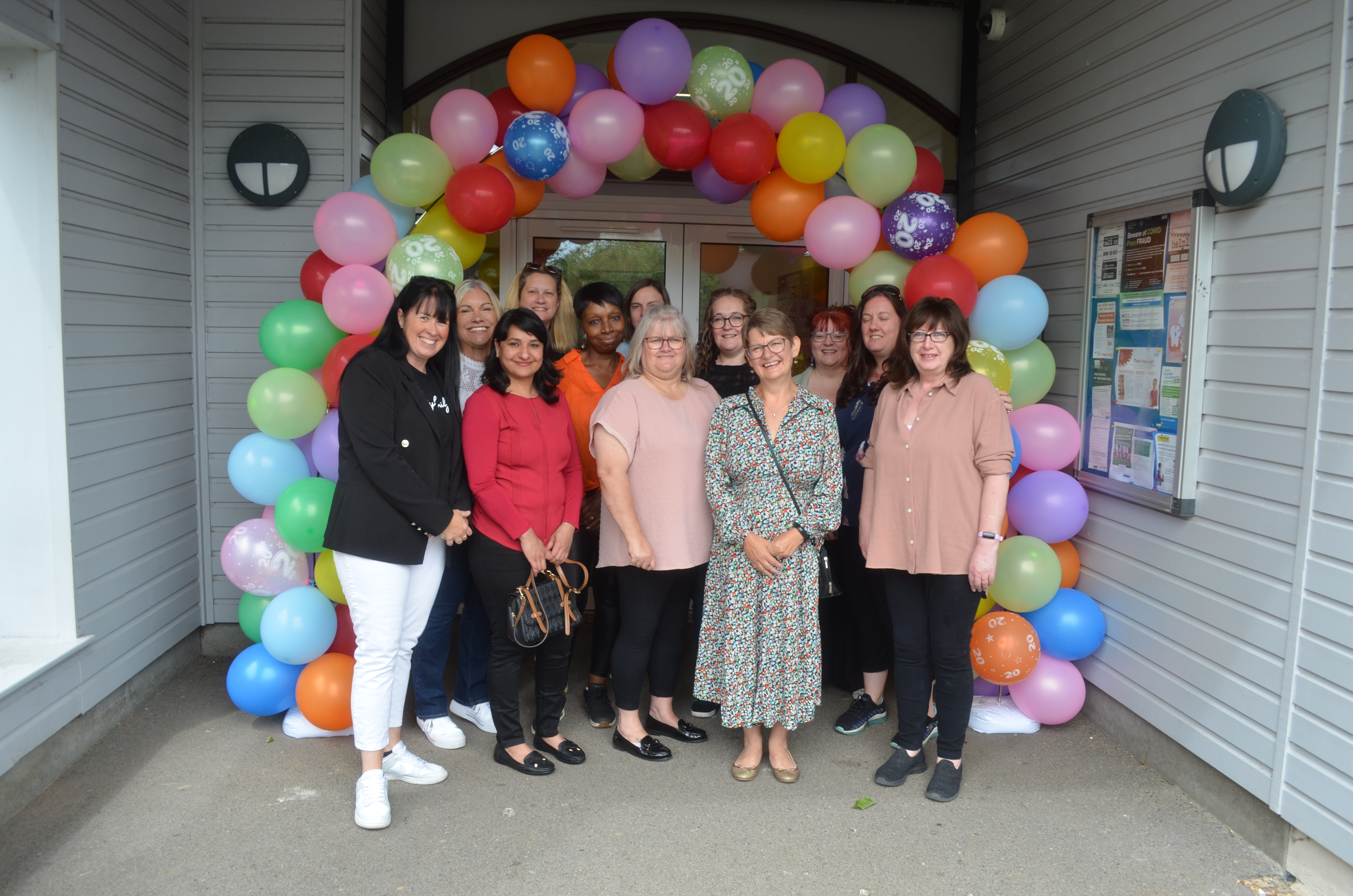Children centre staff at the 20 year celebration event