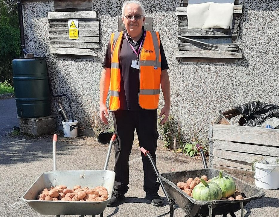 Keel drive allotment food produced