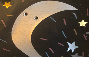 image of a cartoon moon