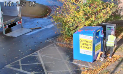 Image of a rogue bin being dumped