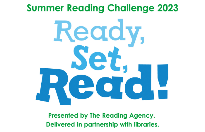 Ready, set read! Summer Reading Challenge logo 2023