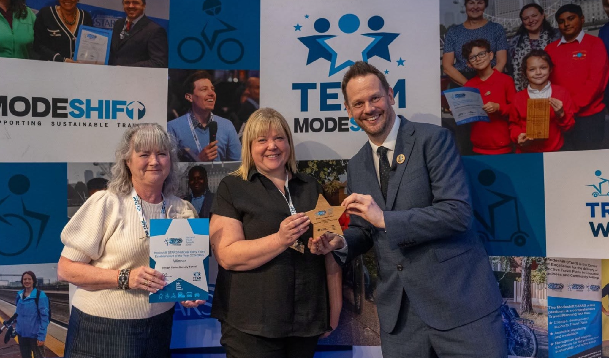Slough centre nursery school modeshift stars award 2025