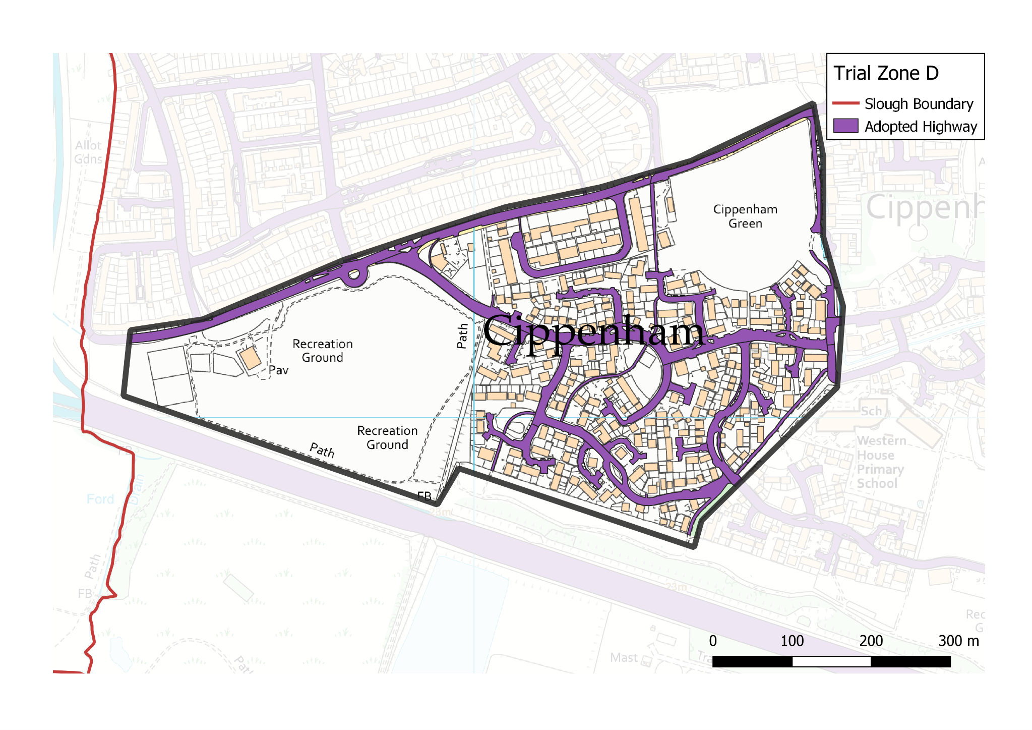 Map of Cippenham