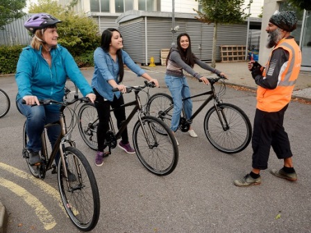 UCB staff receive cycle training