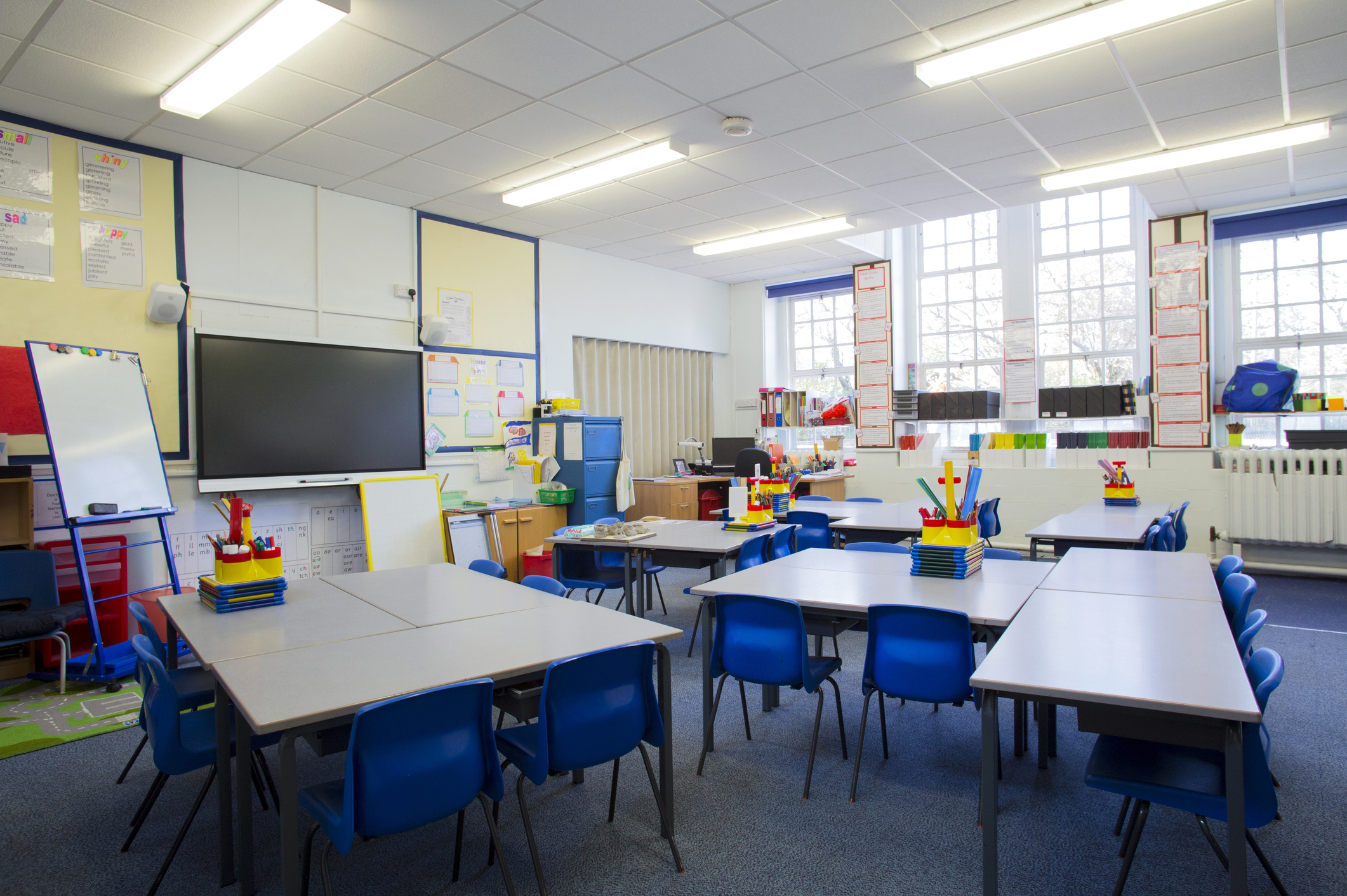 An empty classroom