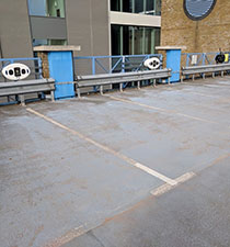 Electric car charging point  in Herschel Car Park