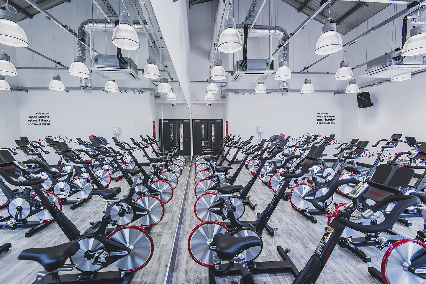 Spin bikes at Langley Leisure Centre