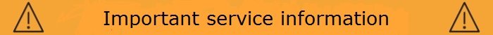 Service alert banner