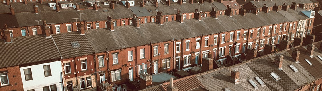 A few rows of terraced housing.