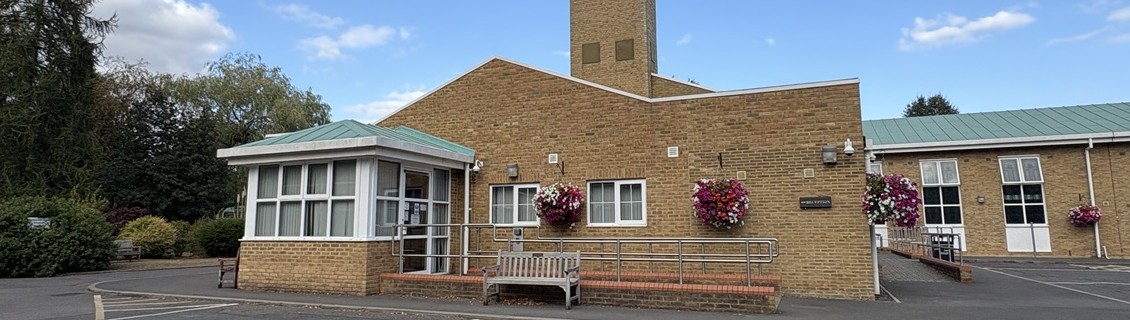 Image of front of Slough Cemetery and Crematorium