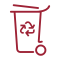 Icon: Report a rejected or missed bin collection